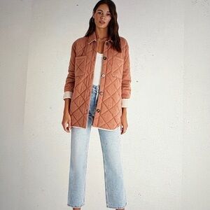 Z Supply Maya Quilted Shacket XL